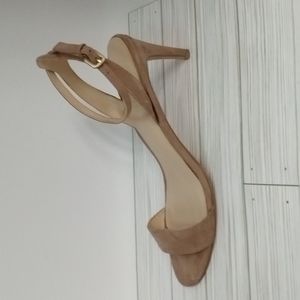 Nine West high heel sandals in beige. Women's size 9.5